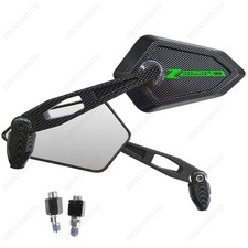 Pair Of Carbon Look Mirrors