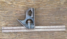 Vintage Rabone 12" Combination Square Engineers Carpenters Tool