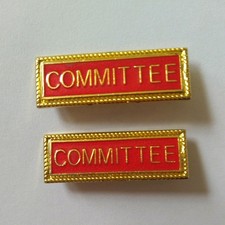 TWO x Committee Enamel Badges