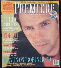 Premiere Magazine June 1991 Kevin Costner Julia Roberts