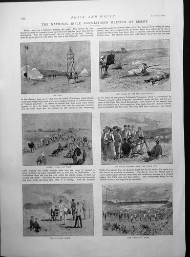 Antique print national rifle - national,