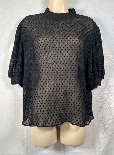Zara black polka dot - , dobby