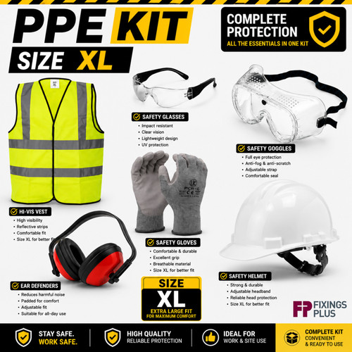 Ppe kit vis vest - ppe, goggles