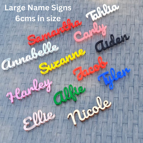 Large personalised names big - personalised,