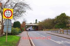 PHOTO  HANBURY ROAD (B4091) NEAR THE RAILWAY BRIDGE STOKE PRIOR THE ROAD FORMS P
