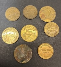 Vintage Car Wash Tokens Lot