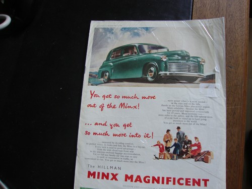 Hillman minx 1951 classic car - classic,