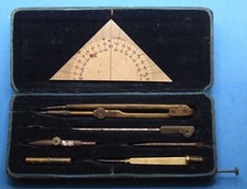 Early technical drawing set - technical,