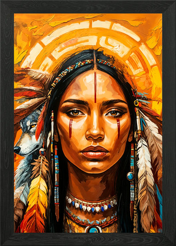 Native american woman - american,
