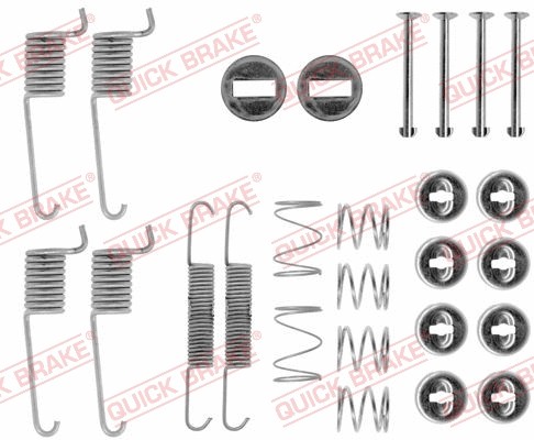 Rear accessory kit brake - rear, shoes