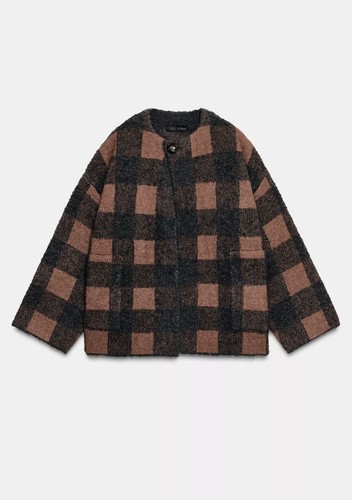 Zara grey tan wool - zara, blend