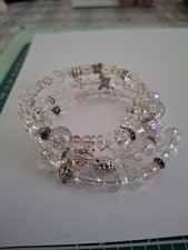 Memory Wire Handmade Bracelet With Charms