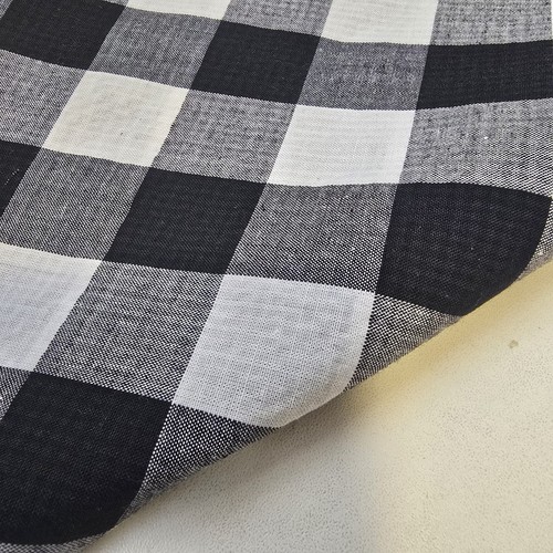 Black white polycotton - black,