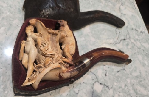 Antique meerschaum pipe - antique, greek