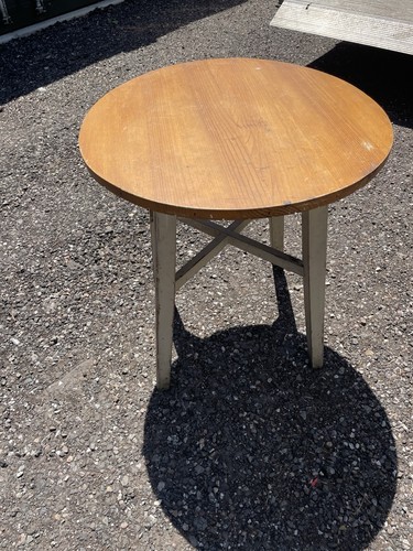 Vintage pub table with pine - with,