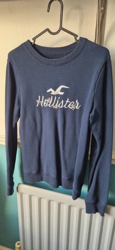 Hollister navy sweatshirt with - hollister,