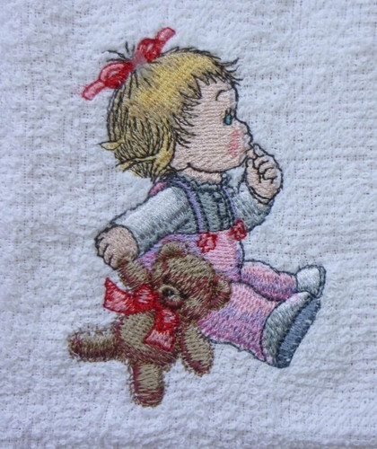 Cutie girl with teddy design - cutie,
