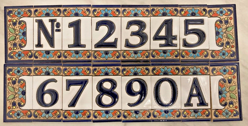Spanish hand painted number - spanish,