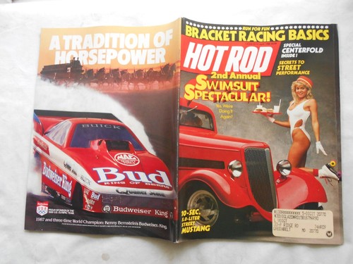 Hot rod magazine april - hot, magazine-april,1988