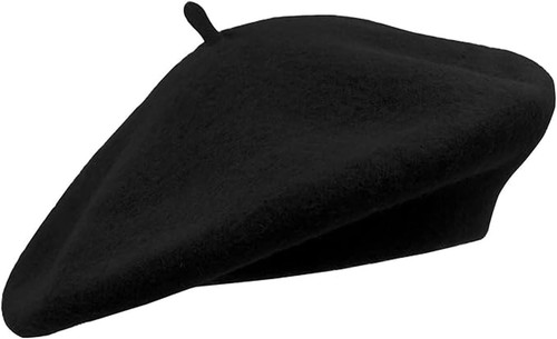 Wool beret hat - hat, &