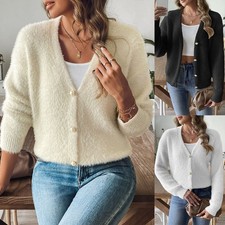Womens Fluffy Fur Knitted