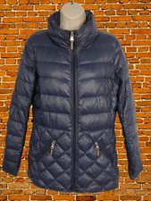 RALPH LAUREN SMALL PETITE NAVY BLUE COAT DOWN FEATHER PADDED WARM WOMENS JACKET