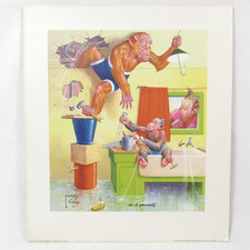 Vintage Lawson Wood Print Do