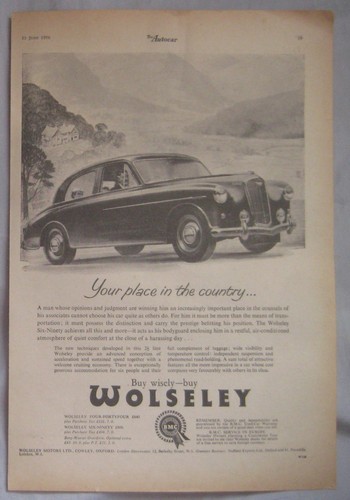 1956 wolseley six ninety - wolseley, six-ninety