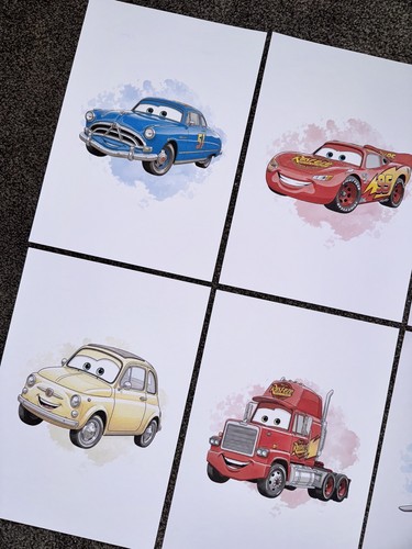 Sized disney cars - 6x,