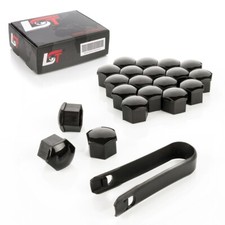20x Wheel Bolt Caps Set Black