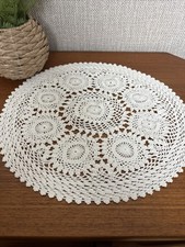 Large vintage doily White 40cm
