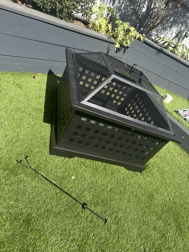 Large square metal garden - square,