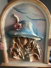 Leather 3d Lady Wall Hanging Art