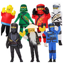 Kids Ninjago Kai Jay Lloyd Costume Oufit Birthday Party Book Week Fancy Dress
