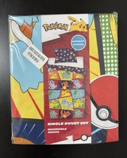 Pokémon Single Duvet Set 100% Soft BrushedPolyester