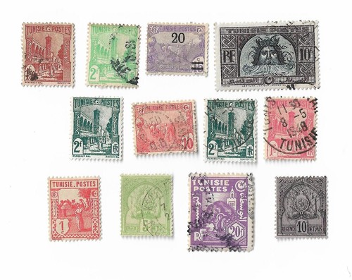 French tunisia postage - french,