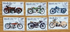 1985 Laos Used/cancelled Stamps 'Motorbikes' Item  No FX-400