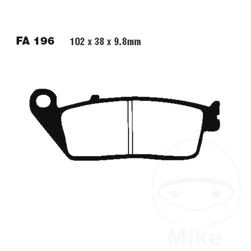 Brake pad rear fits victory - brake,