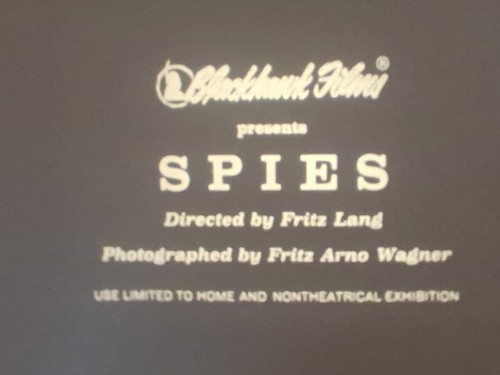 Spies 1928 super - super, silent