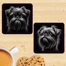 Brussels Griffon Dog Coasters