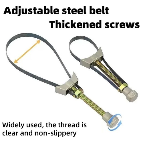 Adjustable strap wrench oil - wrench,