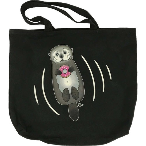 Otter swimming with donut - swimming,