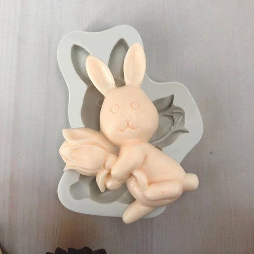 Easter bunny mould silicone - easter,