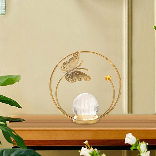 Crystal ball sculpture - crystal,