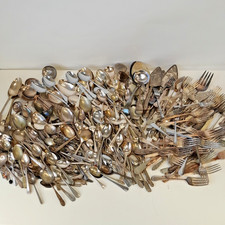 Job Lot 12kg EPNS Spoons Forks Serving Spoons Dessert Forks Condiment Spoons