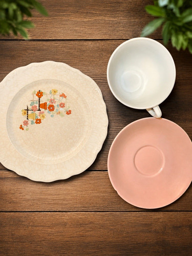 Vintage mismatched tea - vintage,