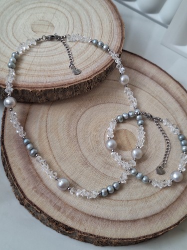 Set necklace bracelet - &,