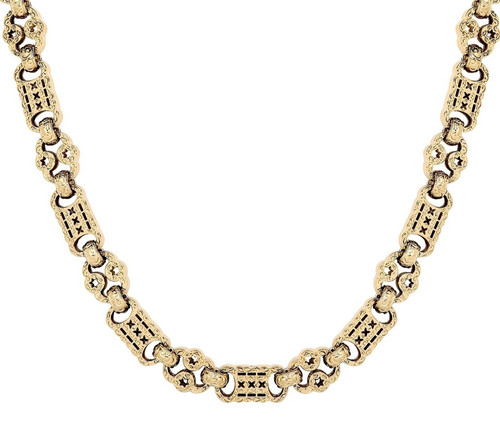 9ct gold silver stars - 9ct, 26"