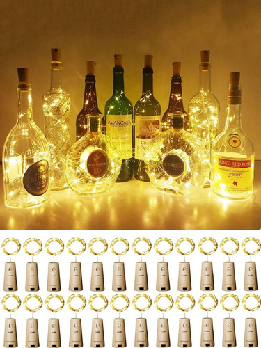 Solar wine bottle lights - bottle,