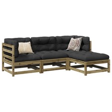 WALPLUS 4 Piece Garden Sofa